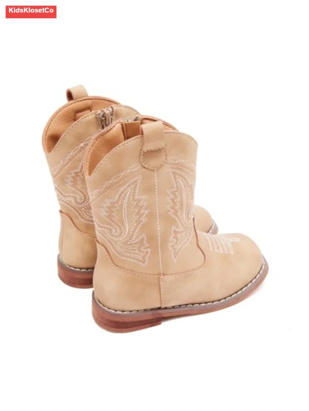 Toddler Cowboy Boots - Lightweight Western Boots with Side Zipper, Anti-Slip